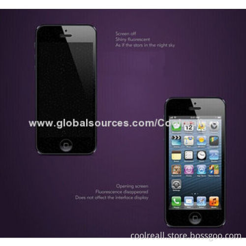 New comer iPhone 5/5s bling stars tempered glass screen protector